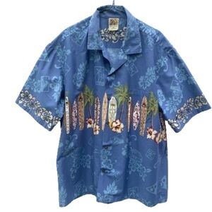 Vintage Hawaiian Tropical Resort 100% Cotton Shirt 2XL